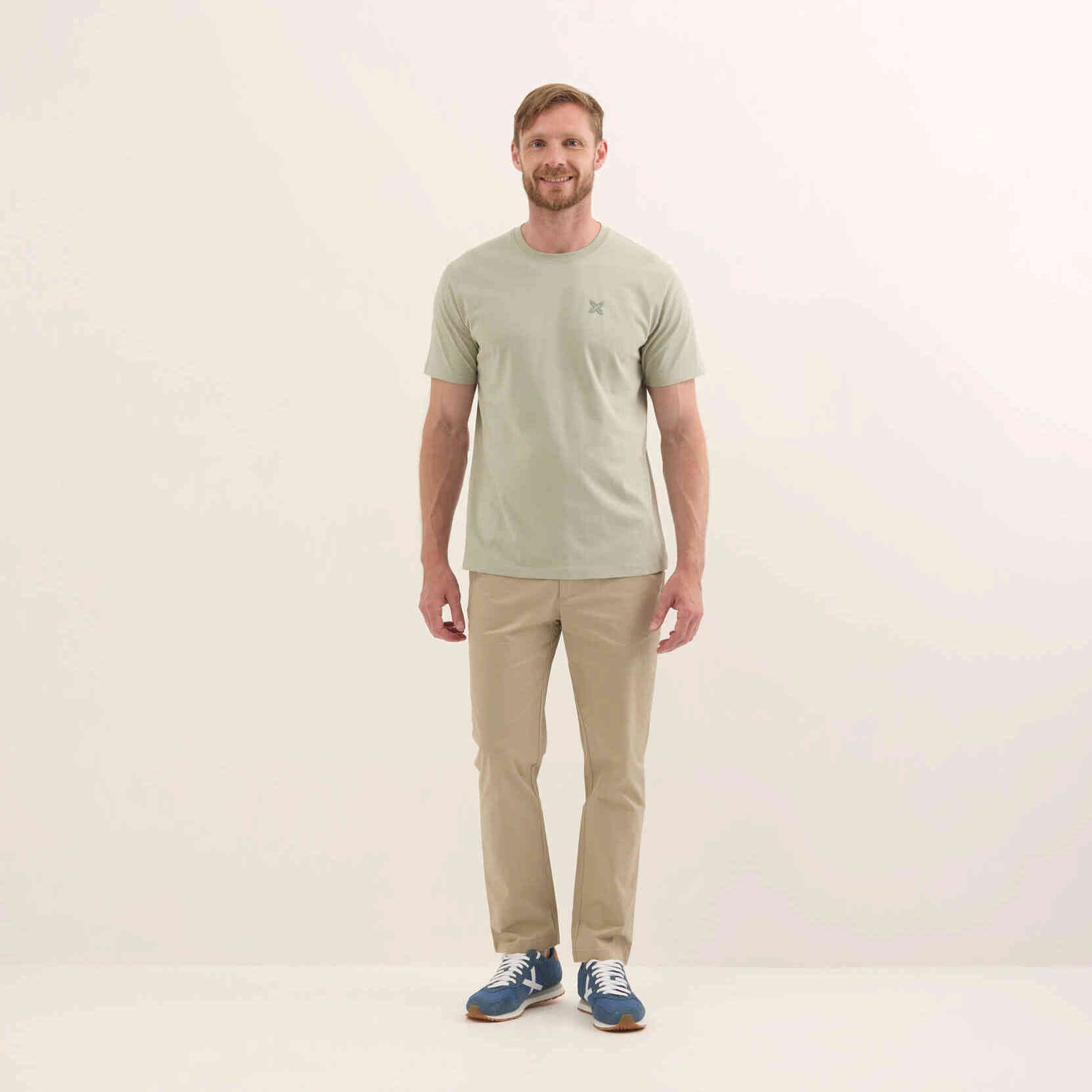 Camiseta Básica Algodón Orgánico Khaki ESSENTIALS T-SHIRT KHAKI