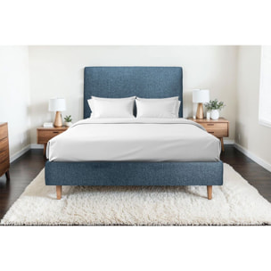 Sommier Tapissier Bouclette Ep20 - pieds bois