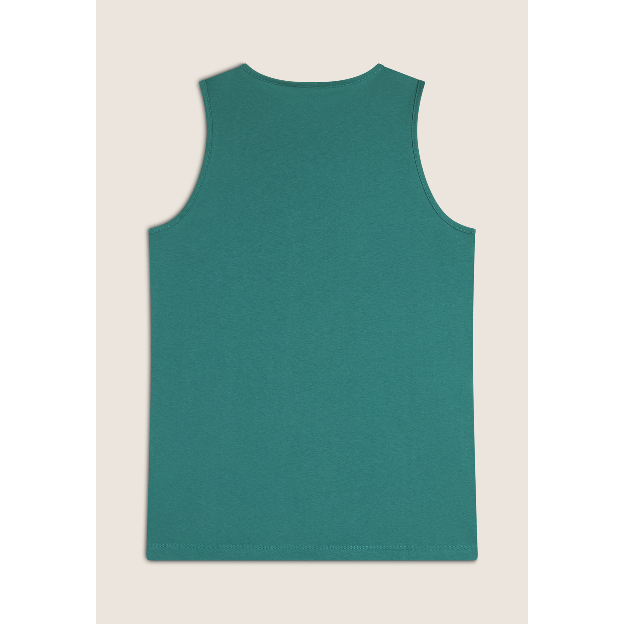 Canotta con scollo tondo e logo glitter