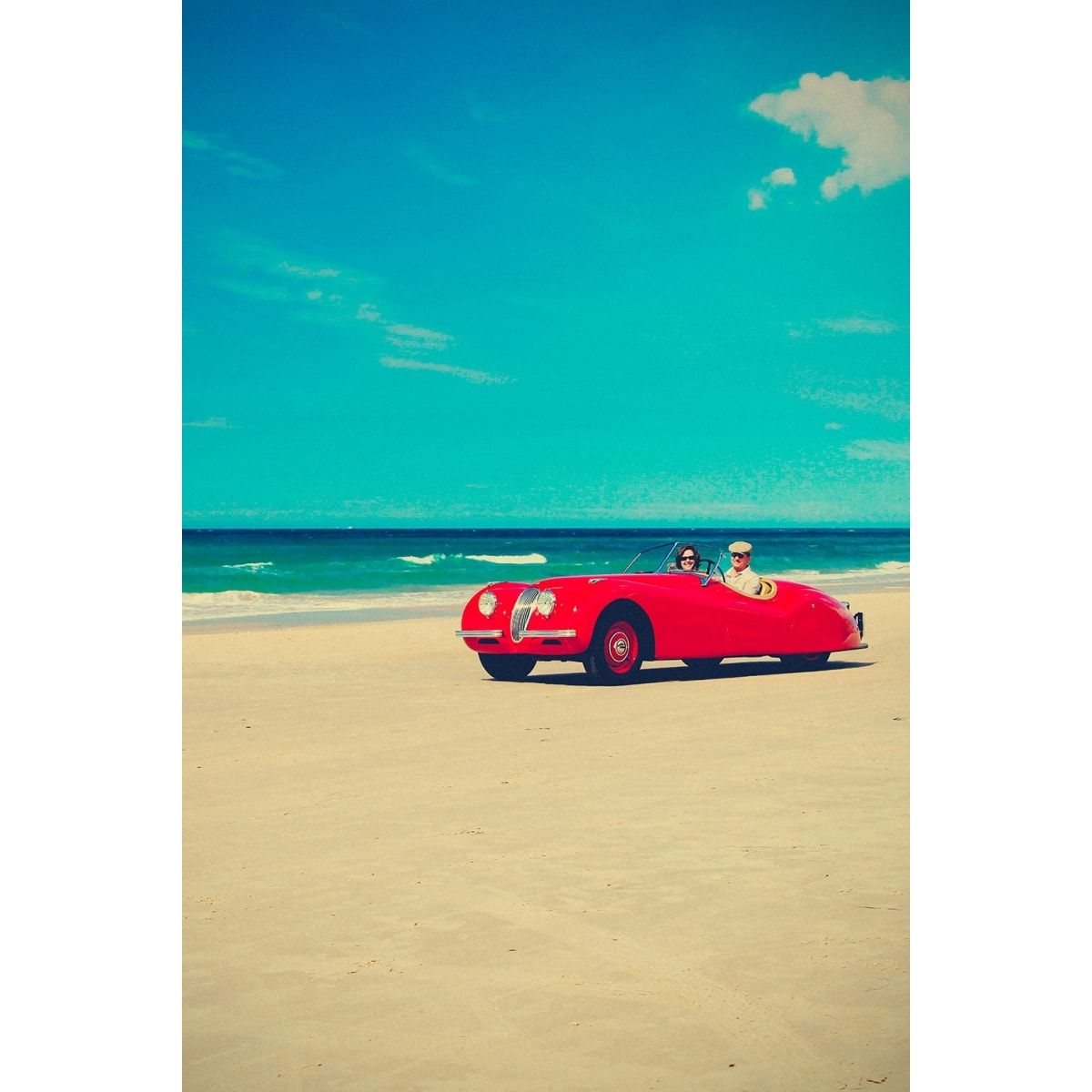 Tableau red car Tableau plexiglas