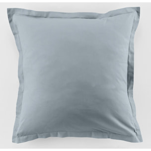 Lot de 2 taies 100% coton 57fils blue polaire