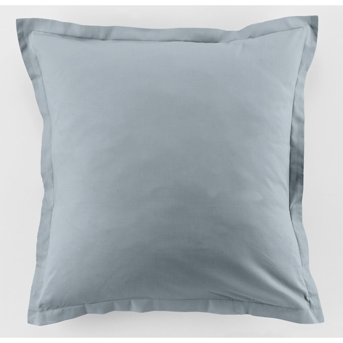 Lot de 2 taies 100% coton 57fils blue polaire