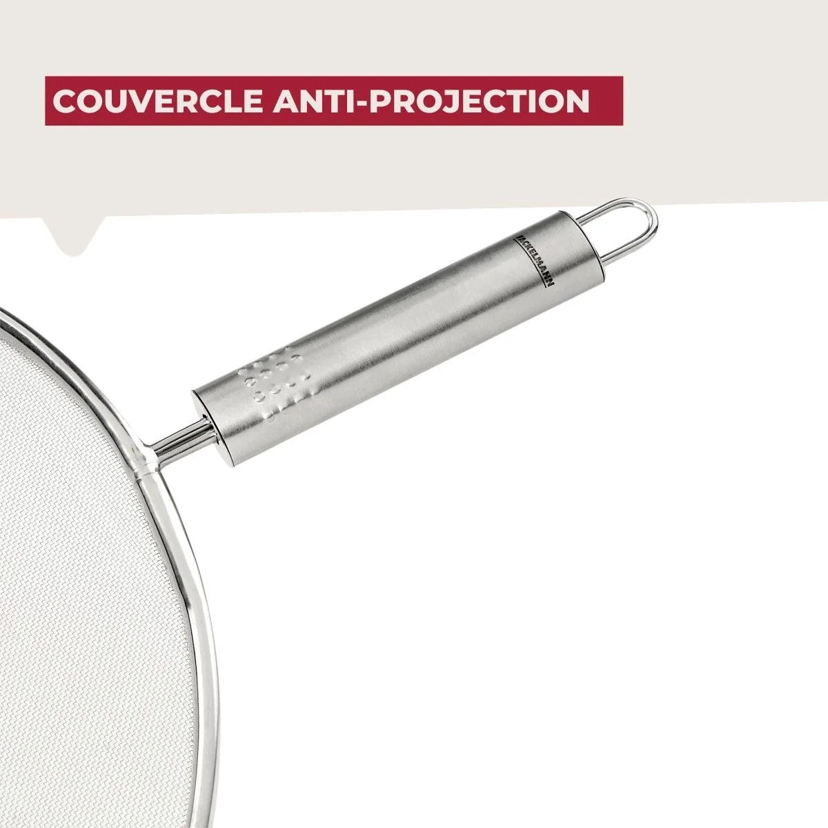 Set de 2 couvercles de cuisine 29/29 cm en acier inoxydable avec 2 ustensiles Fackelmann Basic