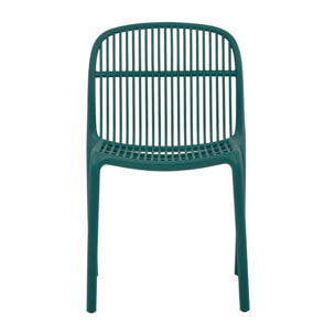 Set da 4 sedie da giardino in polipropilene verde – Sintra