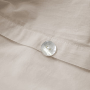 Housse de couette unie en coton, COTON LAVÉ