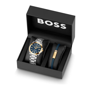 Reloj Boss 1570191 Hombre Analogico Cuarzo con Correa de Acero inoxidable