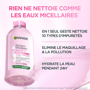 Lot de 6 - Garnier SkinActive Micellaire Tout en 1 Peaux Sensibles 400mL