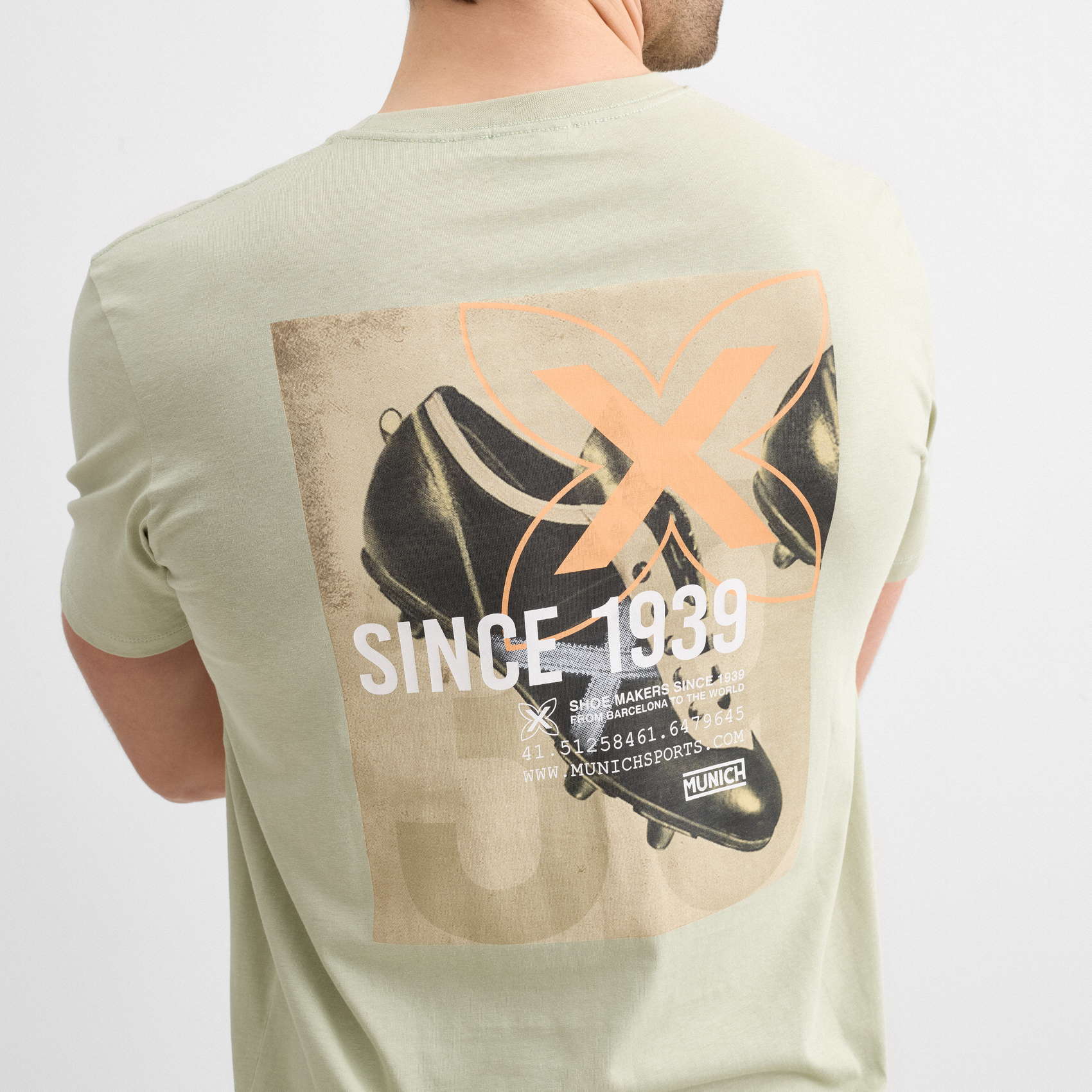 Camiseta regular MUNICH lifestyle de algodón orgánico verde