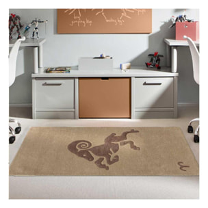 Tapis salon et chambre fait main en laine motif géométrique SOFO