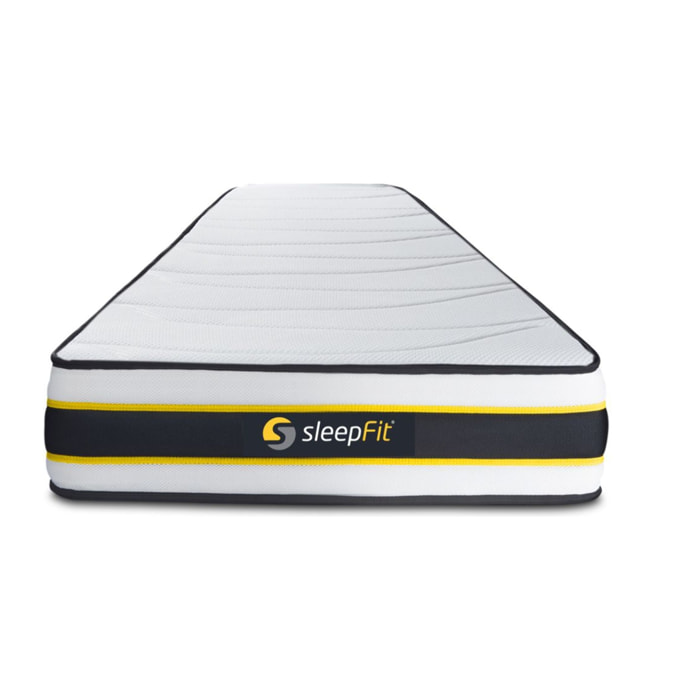 Matelas 90x180 cm Ressorts ensachés et Mémoire de forme - Flexy