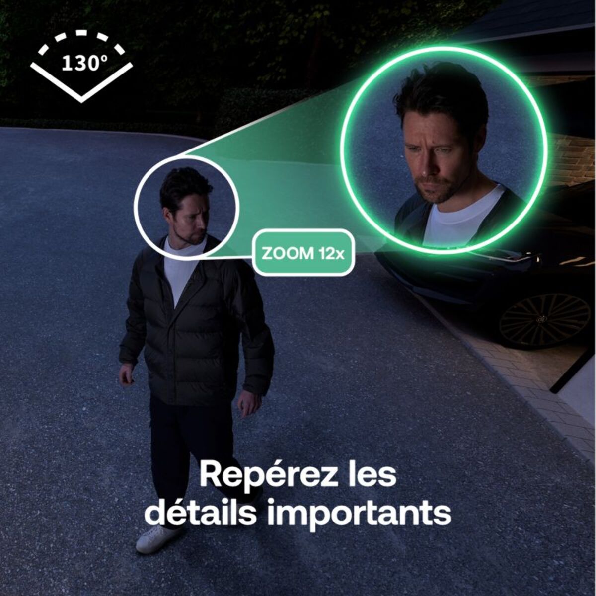 Caméra de surveillance ARLO 3 caméras ext Essential3 2K+ pan. sol