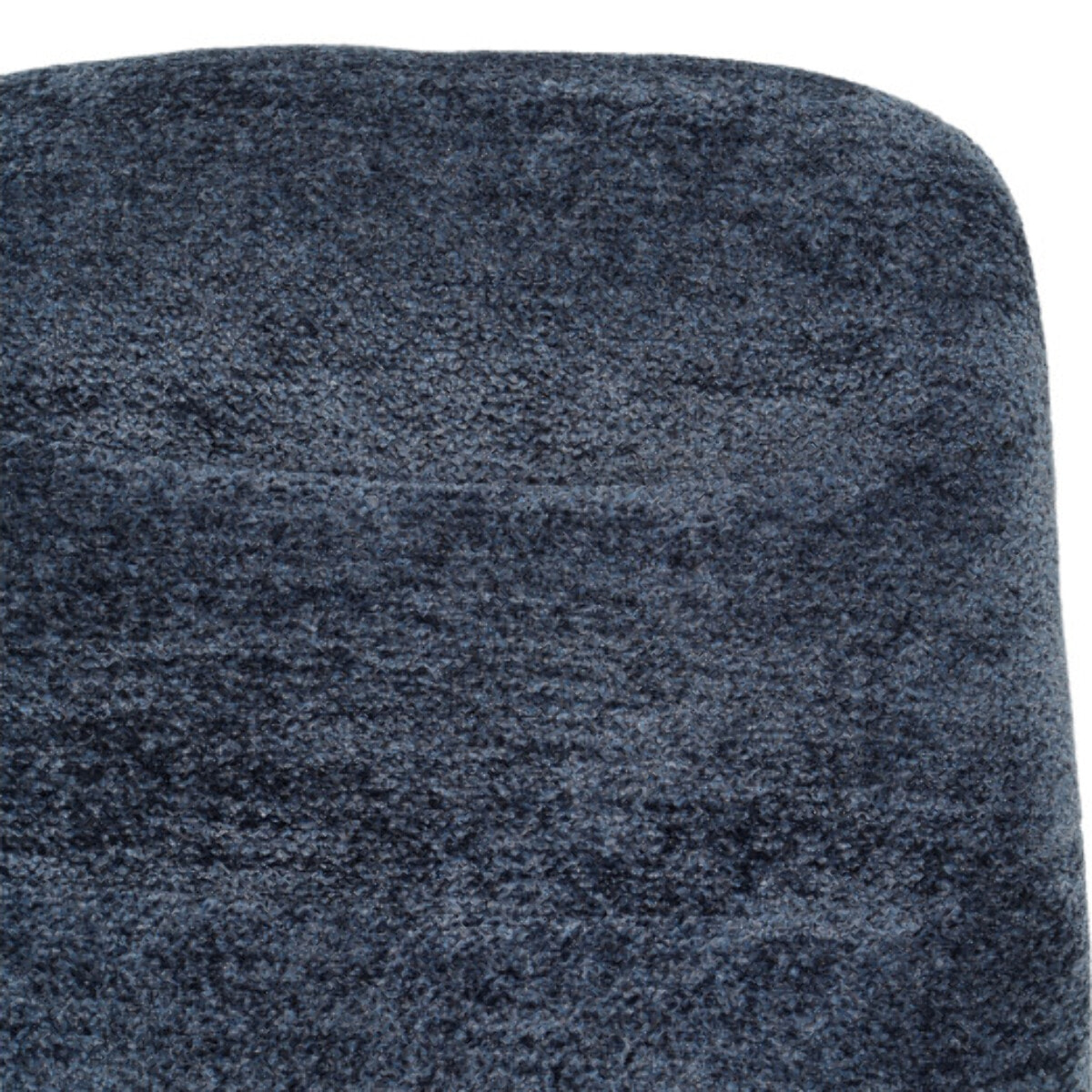 Tabouret de bar rembourré en tissu avec pied métal noir - LILA