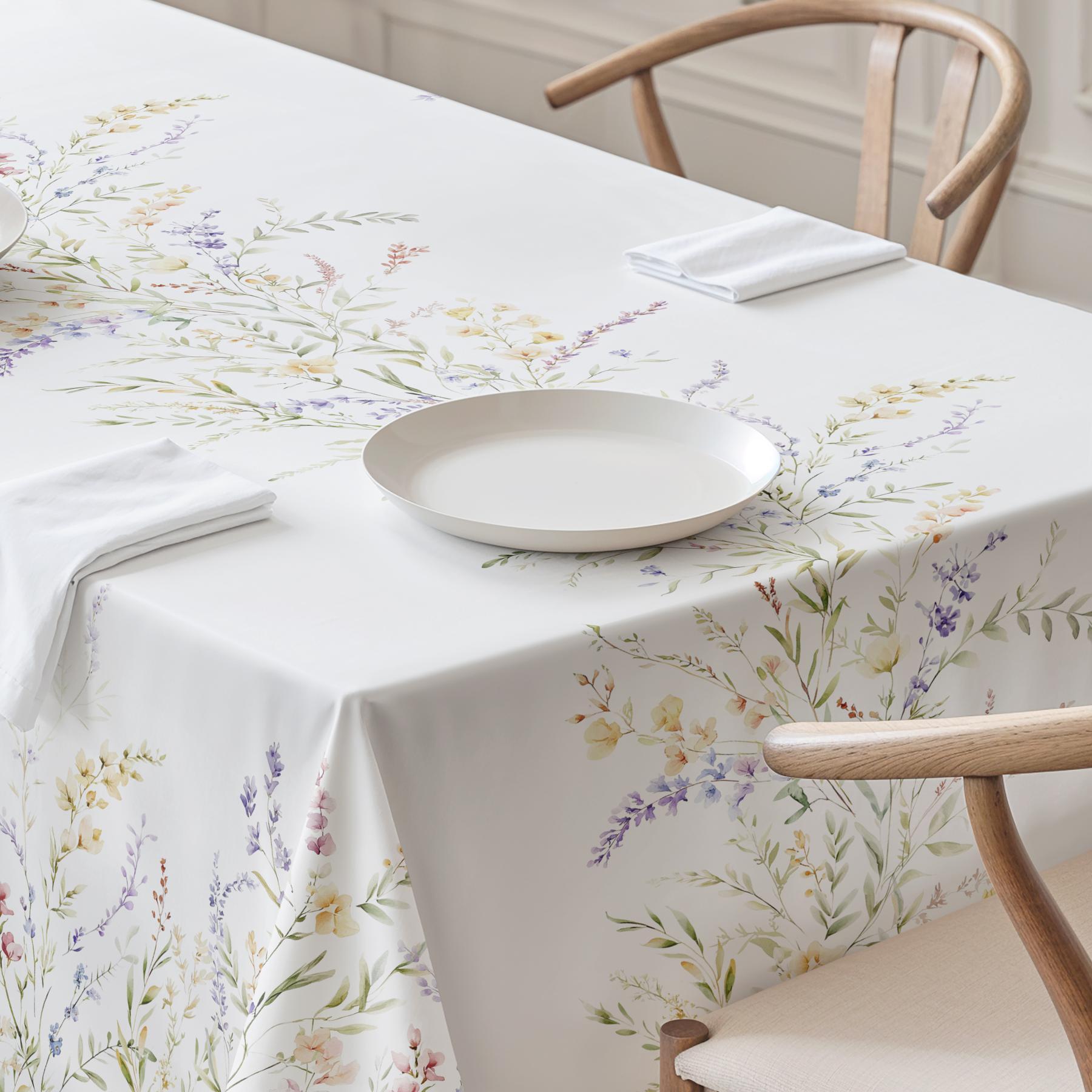 Nappe imprimée anti-tâches BRIANA MULTICOLORE