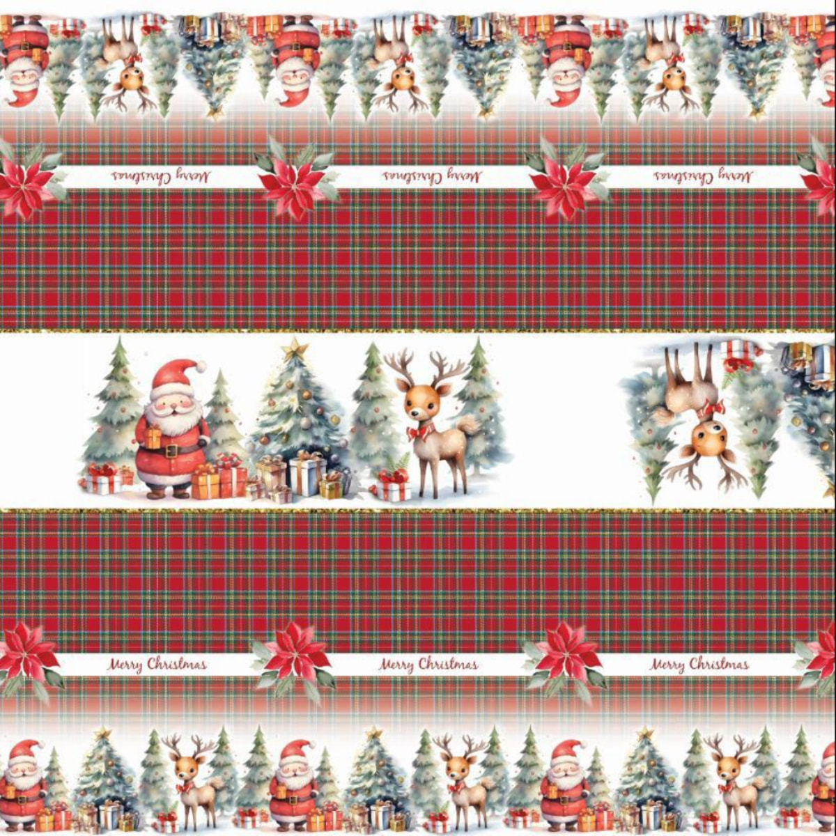 CASSESE HOME Tovaglia No Stiro Breccia Natale In Poliestere Made In Italy_Dec.V