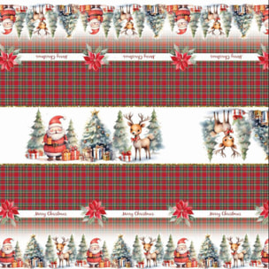 CASSESE HOME Tovaglia No Stiro Breccia Natale In Poliestere Made In Italy_Dec.V