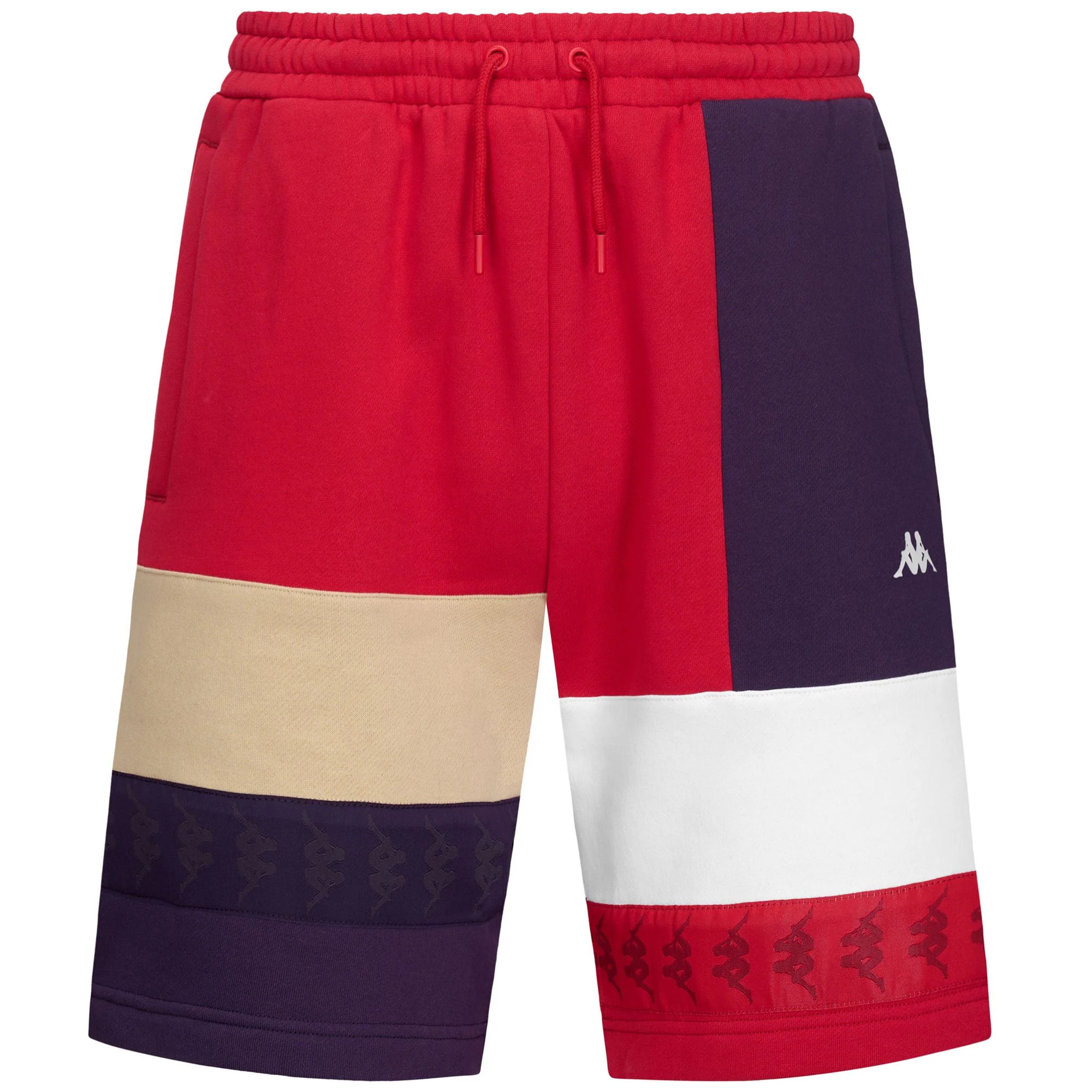 Kappa - Pantaloni Corti Uomo Rosso - 222 Banda Welruo