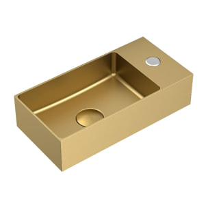 Timeless Lave mains en Acier Inoxydable 304, 40x22x11cm, Or brossé PVD