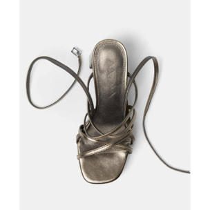 Sandalias de tacón - Nori Metalizado - 11 cm