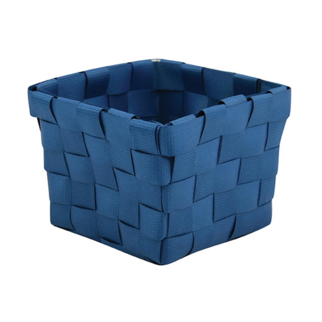 Panier de rangement 10x10x7,5cm Bleu Marine MSV