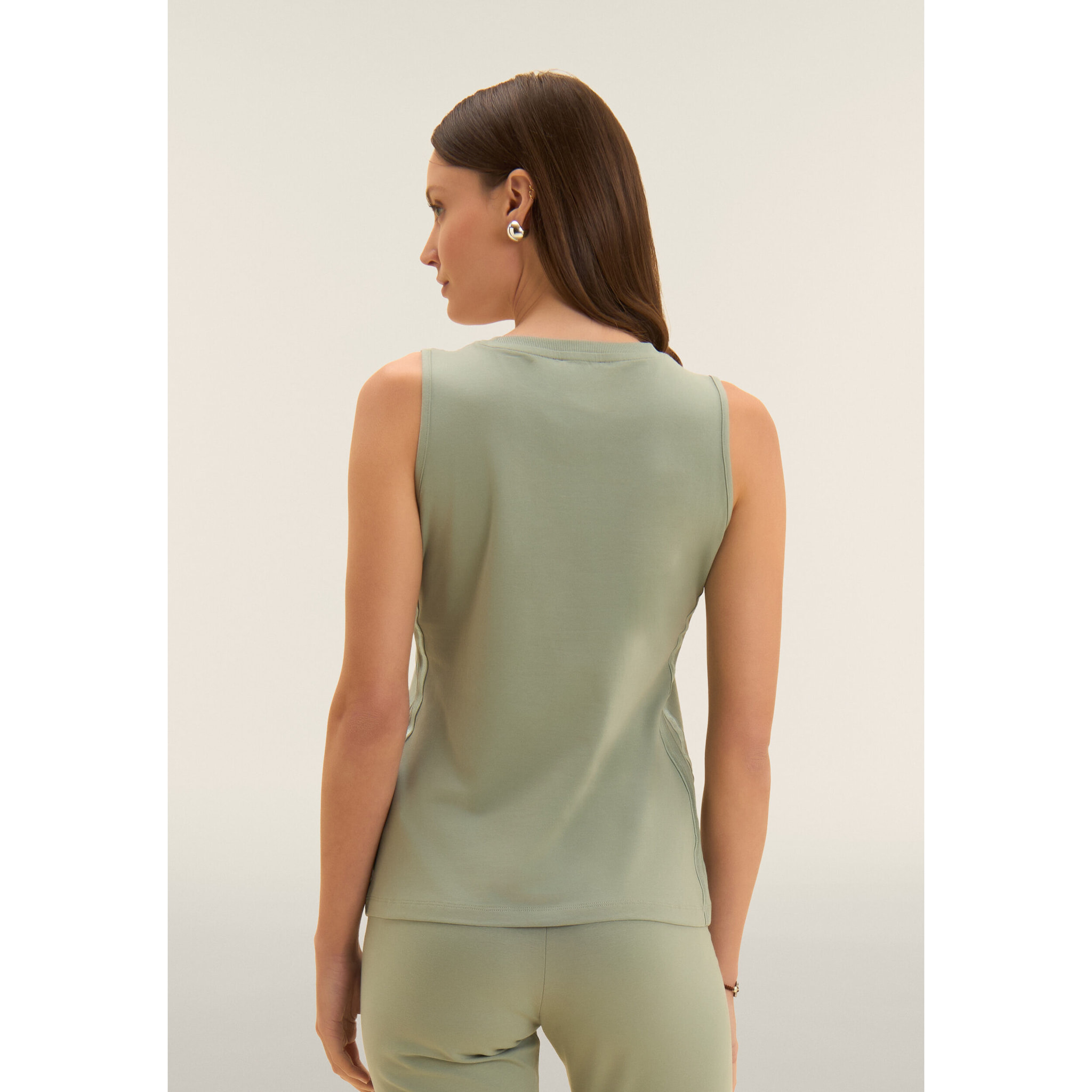 Canotta Regular con Logo FREDDY e Inserti Elastici