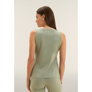 Canotta Regular con Logo FREDDY e Inserti Elastici