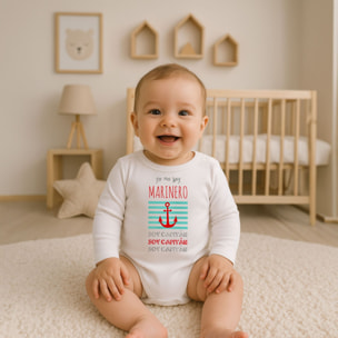 Body bebé manga larga personalizado frases