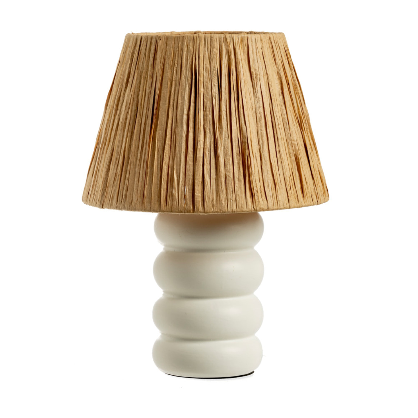 Lampada Da Tavolo Comodino Ricaricabile Accensione On/Off Modello Atene Big Bianco