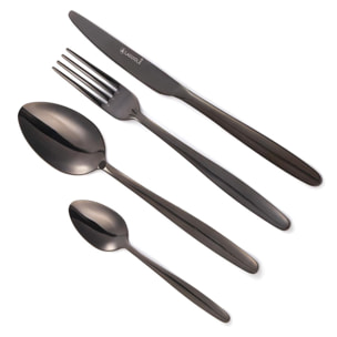 Ménagère 24 pièces - "Cléa noir"