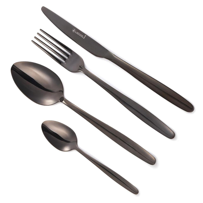 Ménagère 24 pièces - "Cléa noir"