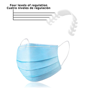 Salva orecchie per mascherine, in silicone morbido e flessibile.