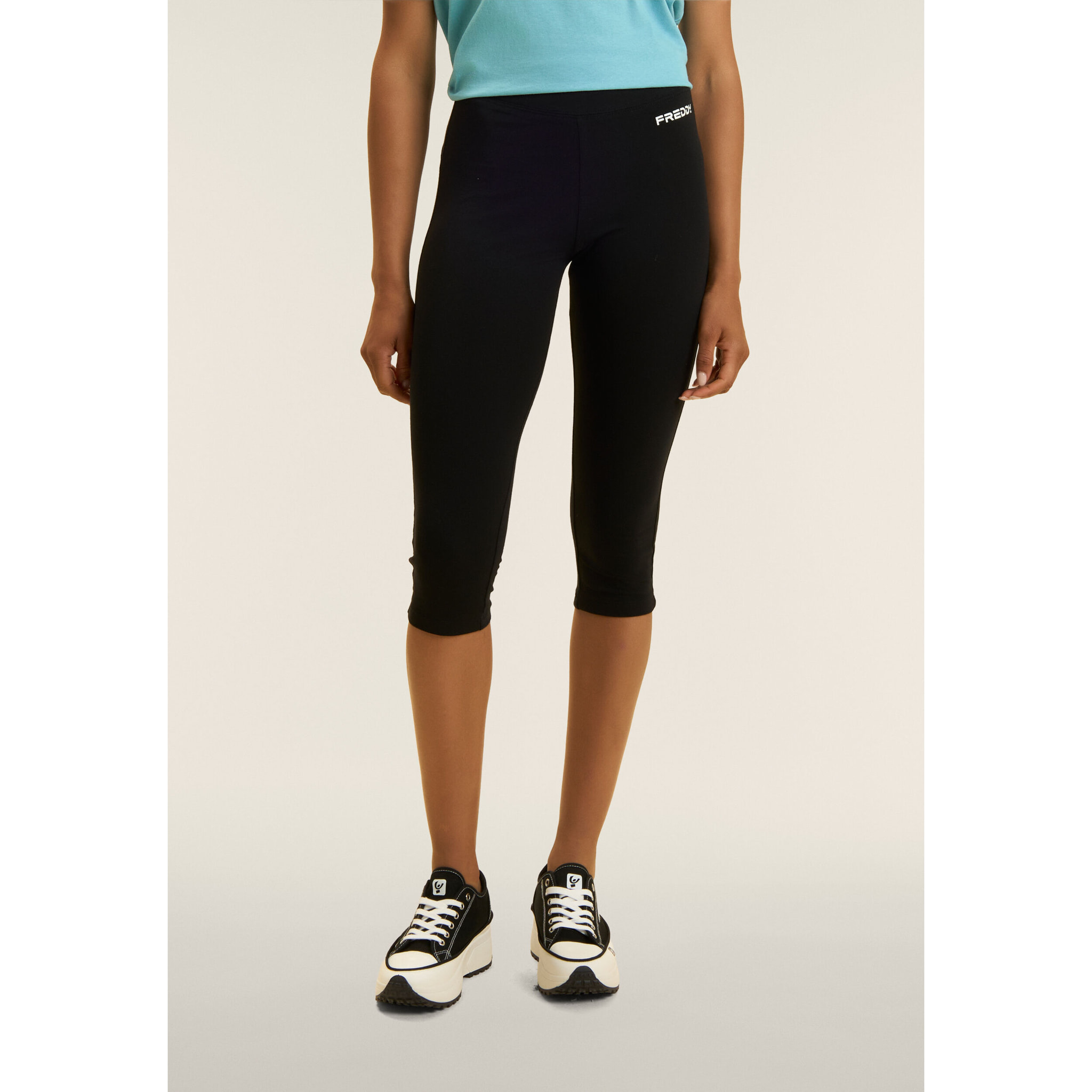 Leggings Corsaro con piccolo Logo FREDDY in Glitter