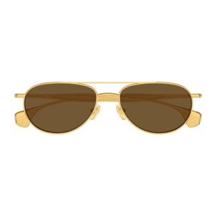 Gafas de Sol Bottega Veneta BV1419S-001 de Metal Unisex 56 mm