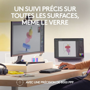 Souris sans fil rechargeable LOGITECH Mx Master 3s pour Mac Gris Sidéral