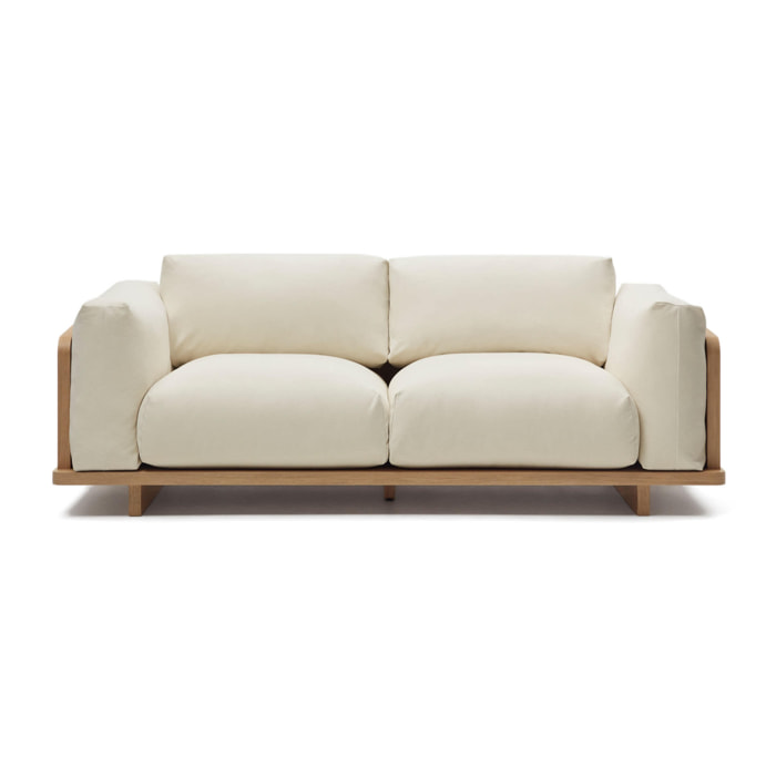 Sofá Oaq 3 plazas beige 225 cm FSC Mix Credit