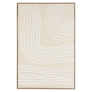 HOMER - Décoration murale C - 83x123cm lignes abstraites, cadre naturel