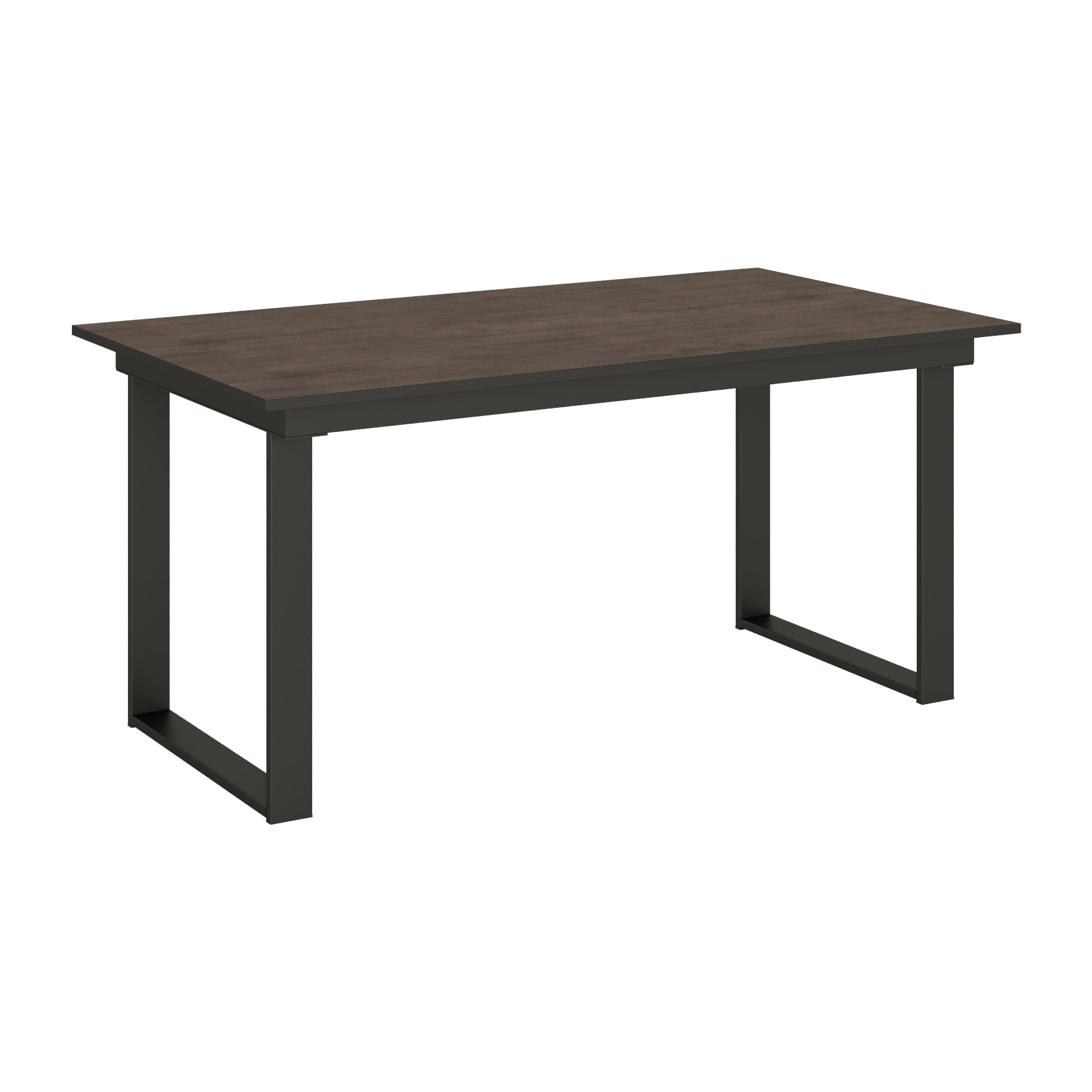 Mesa extensible 90x160/220 cm Bandos Nogal estructura Antracita