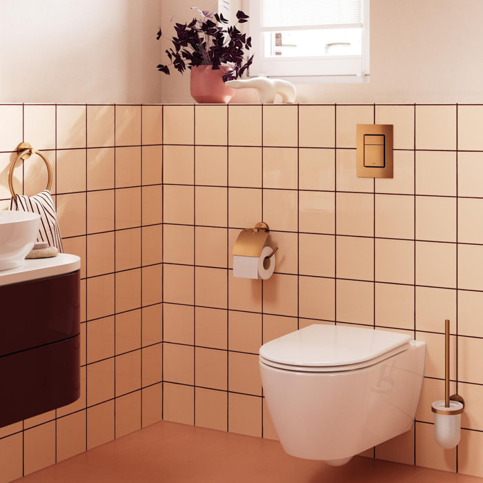 Porte-balai de WC - Warm Sunset brossé
