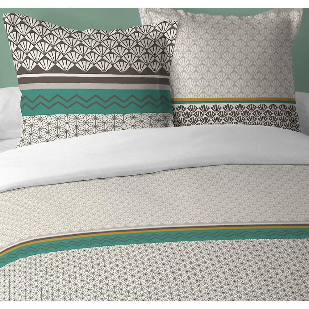 Parure Housse De Couette 3pcs Coton 57fils Loxa