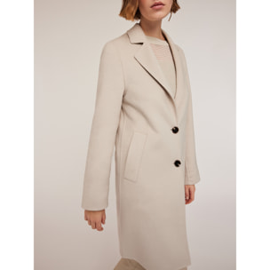 Motivi - Cappotto sfoderato in lana - Bianco