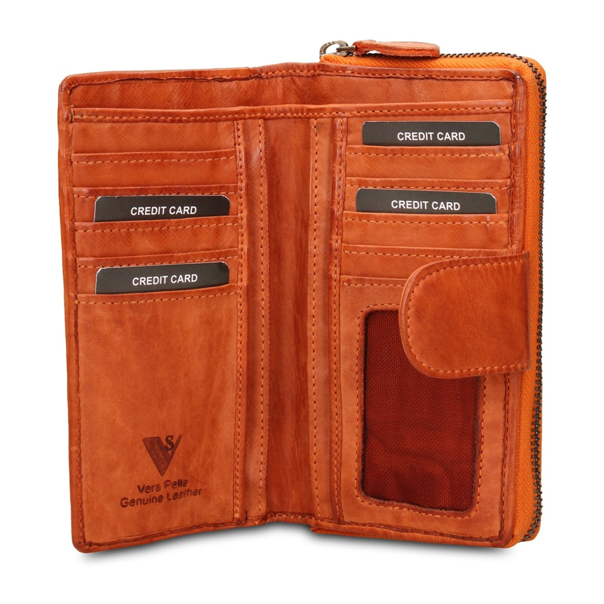 Portafoglio uomo in vera pelle - Modello Valerian Elite - 10.0 x 17.0 x 3.0 cm