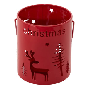 Lanterne de Noël en métal ajouré