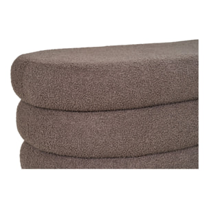 Panca contenitore Dartford in teddy marrone 103 cm