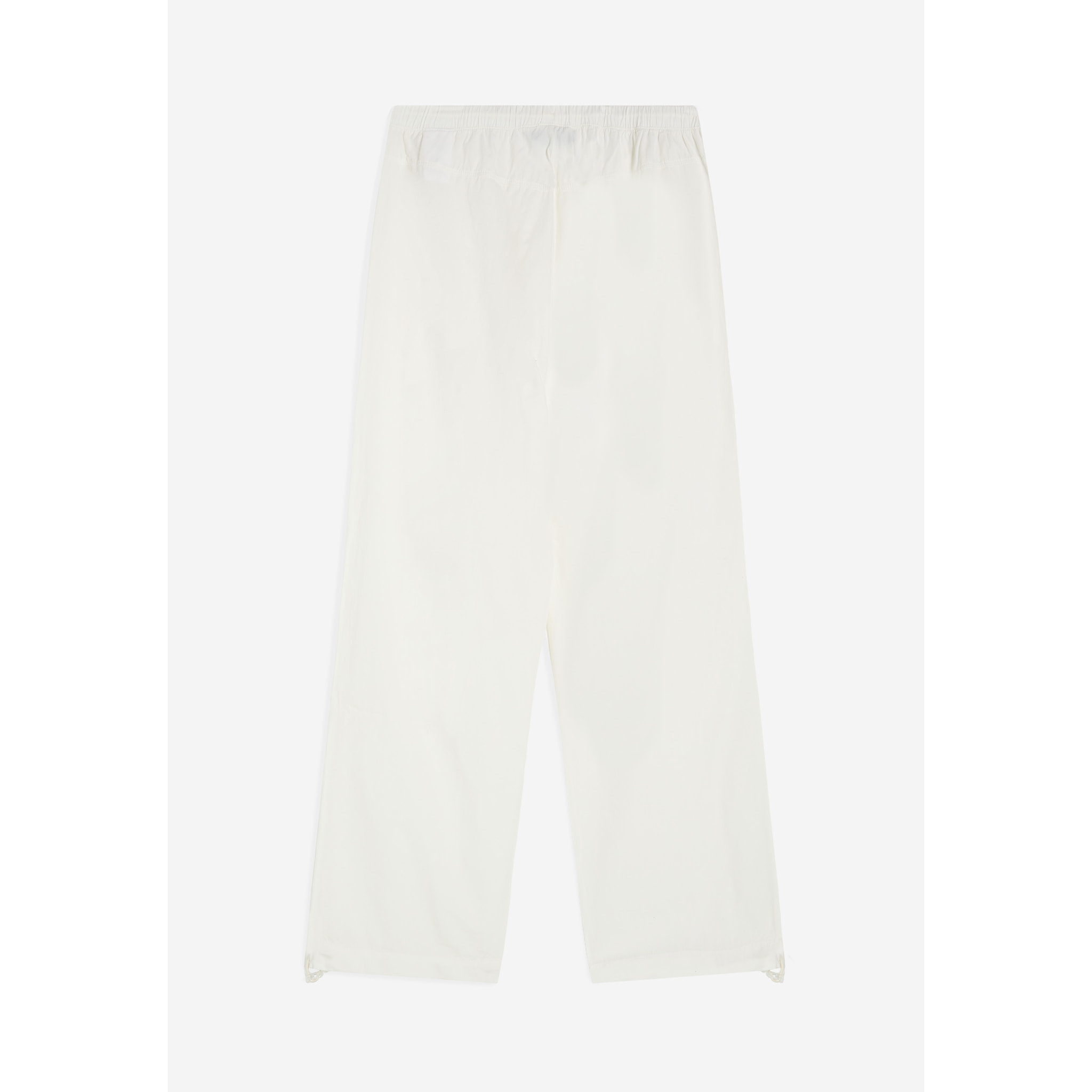 Pantaloni stile parachute pants in popeline