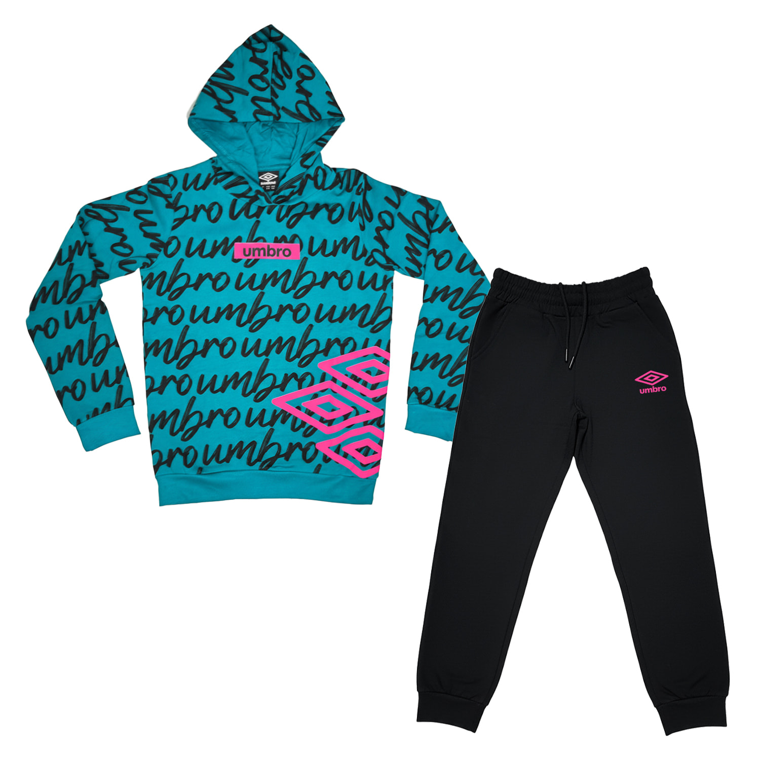 Tuta Ragazza UMBRO 8 / 16 Anni Cotone Felpato Invernale