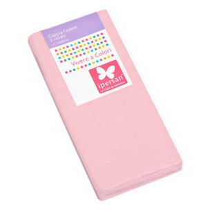 Coppia Federe 3 volani IPERSAN Puro Cotone Rosa