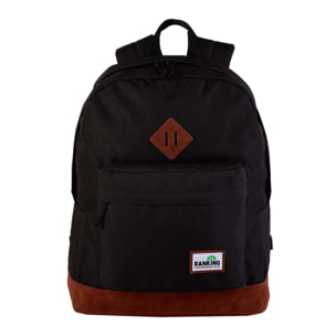 Mochila Americano Ranking Negra. Compartimento portalaptop. Interior totalmente forrado y personalizado.