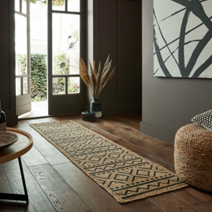 Tapis en jute de couloir LUIS
