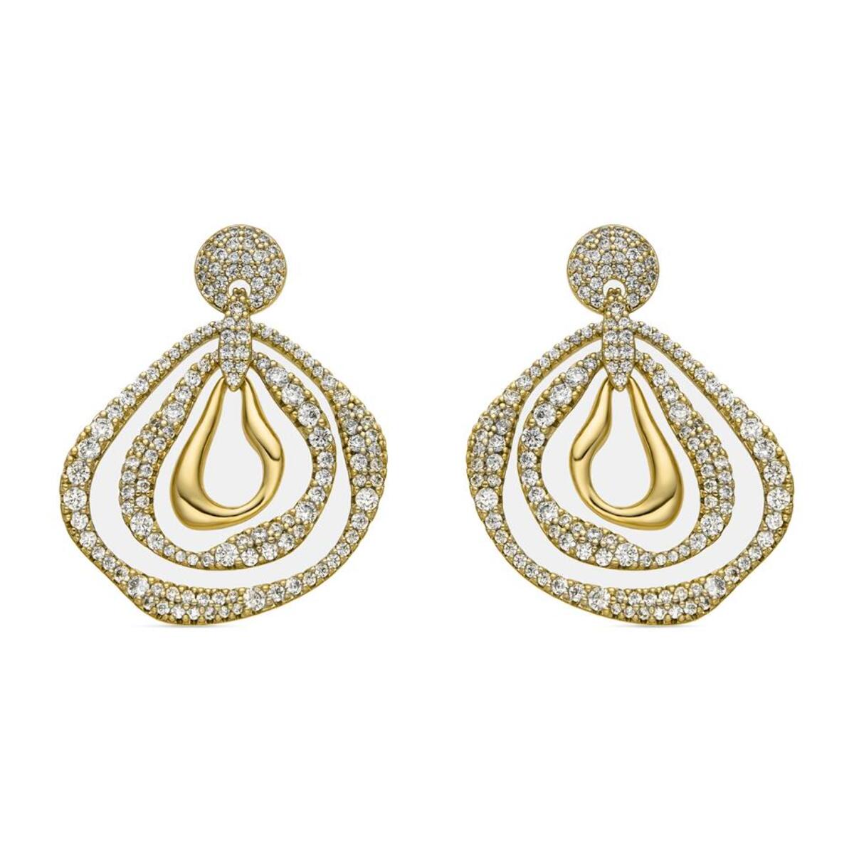 Pendientes Lux by Lux acabados oro 18k