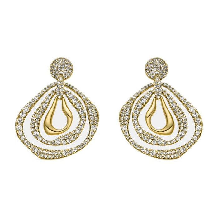 Pendientes Lux by Lux acabados oro 18k