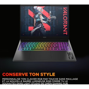 PC Gamer HP Omen 16" WQXGA 240Hz Intel Core Ultra 9 275HX Nvidia GeForce RTX 5070 32 Go RAM DDR5 SSD 1 To